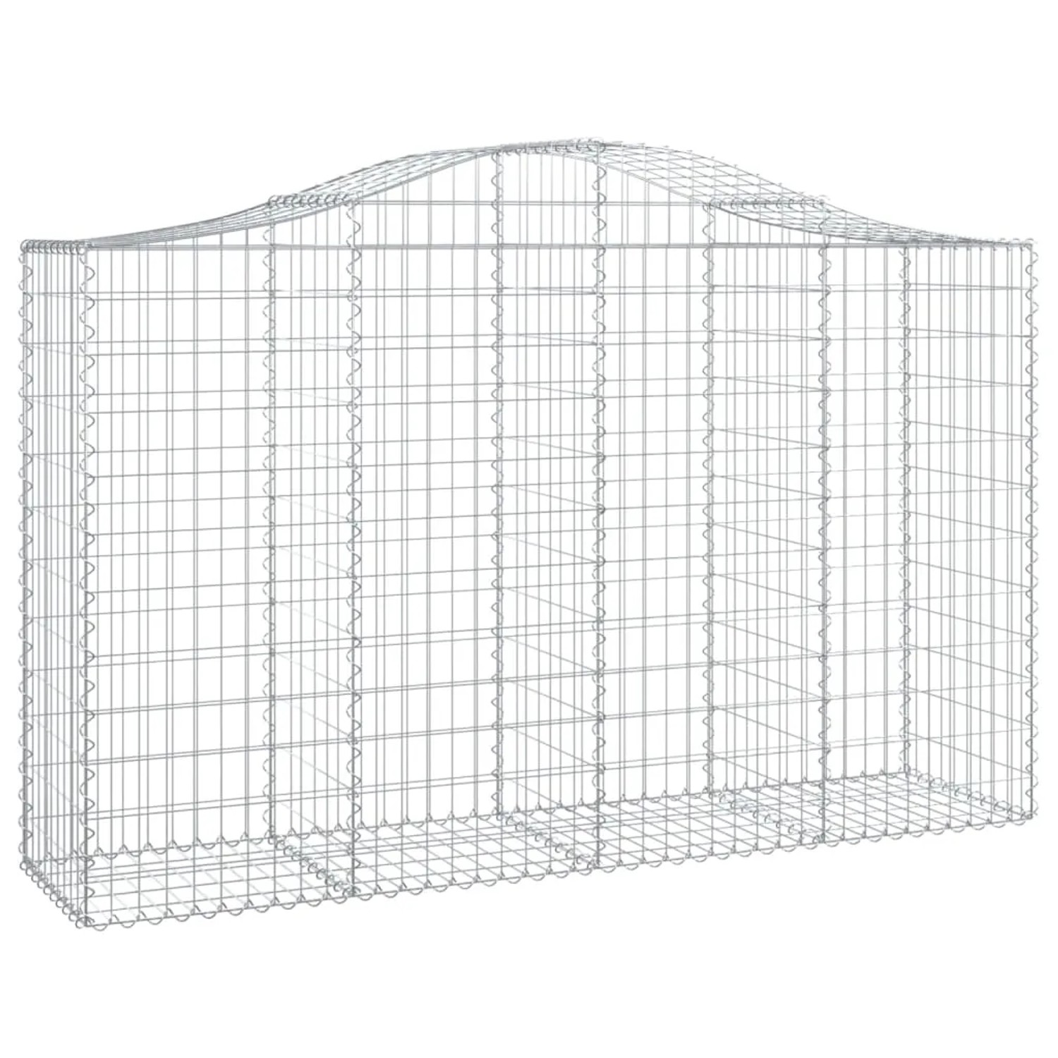 vidaXL Gabionen mit Hochbogen 6 Stk 200x50x120/140cm Eisen 1554799