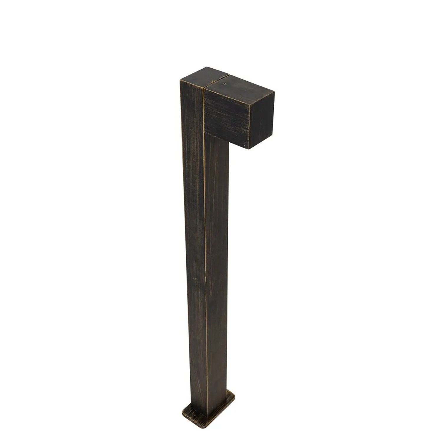 QAZQA Baleno Stehleuchte für Außen, Antikgold, 80cm, IP44. Industrielle Gartenleuchte.