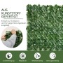 Outsunny künstliche Hecke, dunkelgrün, 300x100cm. Sichtschutz aus Kunstlaub für Balkon und Garten.