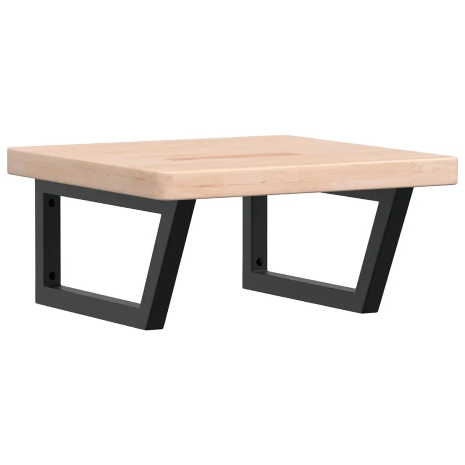 vidaXL Waschtischplatte mit Halterung Stahl und Massivholz Eiche 3302391 günstig online kaufen