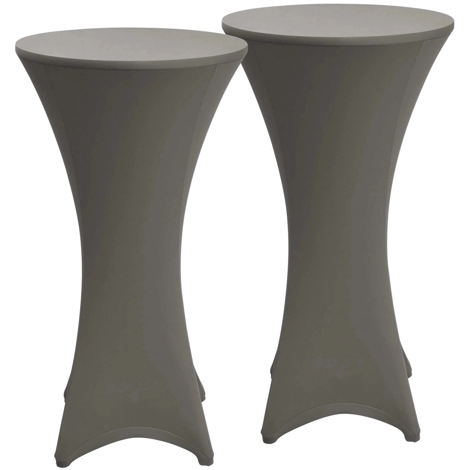 Beautissu Stella Stehtischhusse Ø 60cm Anthrazit 2tlg günstig online kaufen