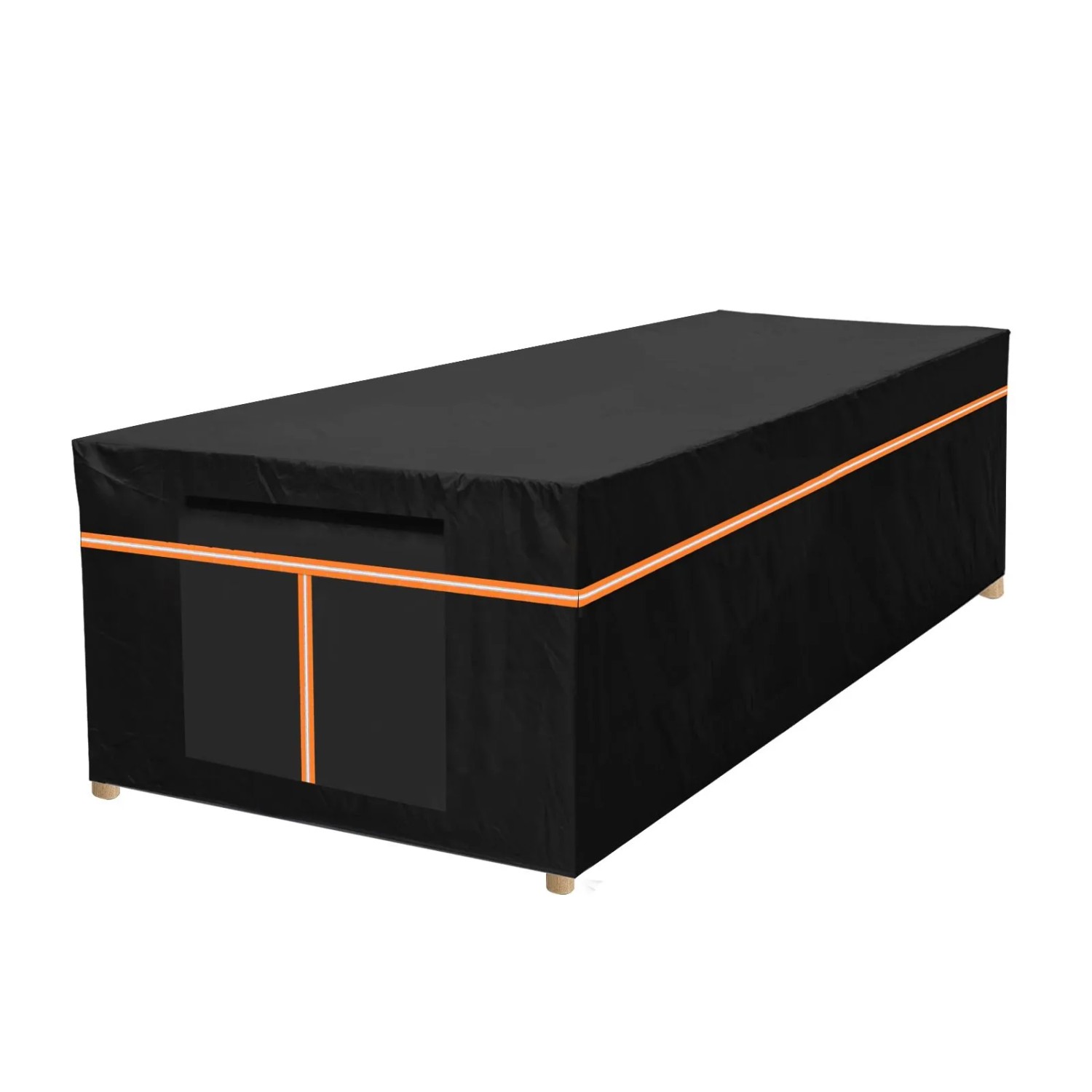 PXloue Gartenmöbel-Abdeckung-Schutzhülle für Gartentisch Wetterfeste Abdeckung 180x120x74cm Noir