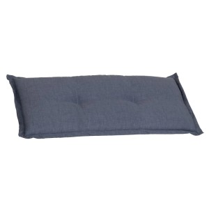Hellgraues Beo Bankkissen 100x45 cm für 2-Sitzer, mit Struktur und Steppung, für Garten & Innenbereich.