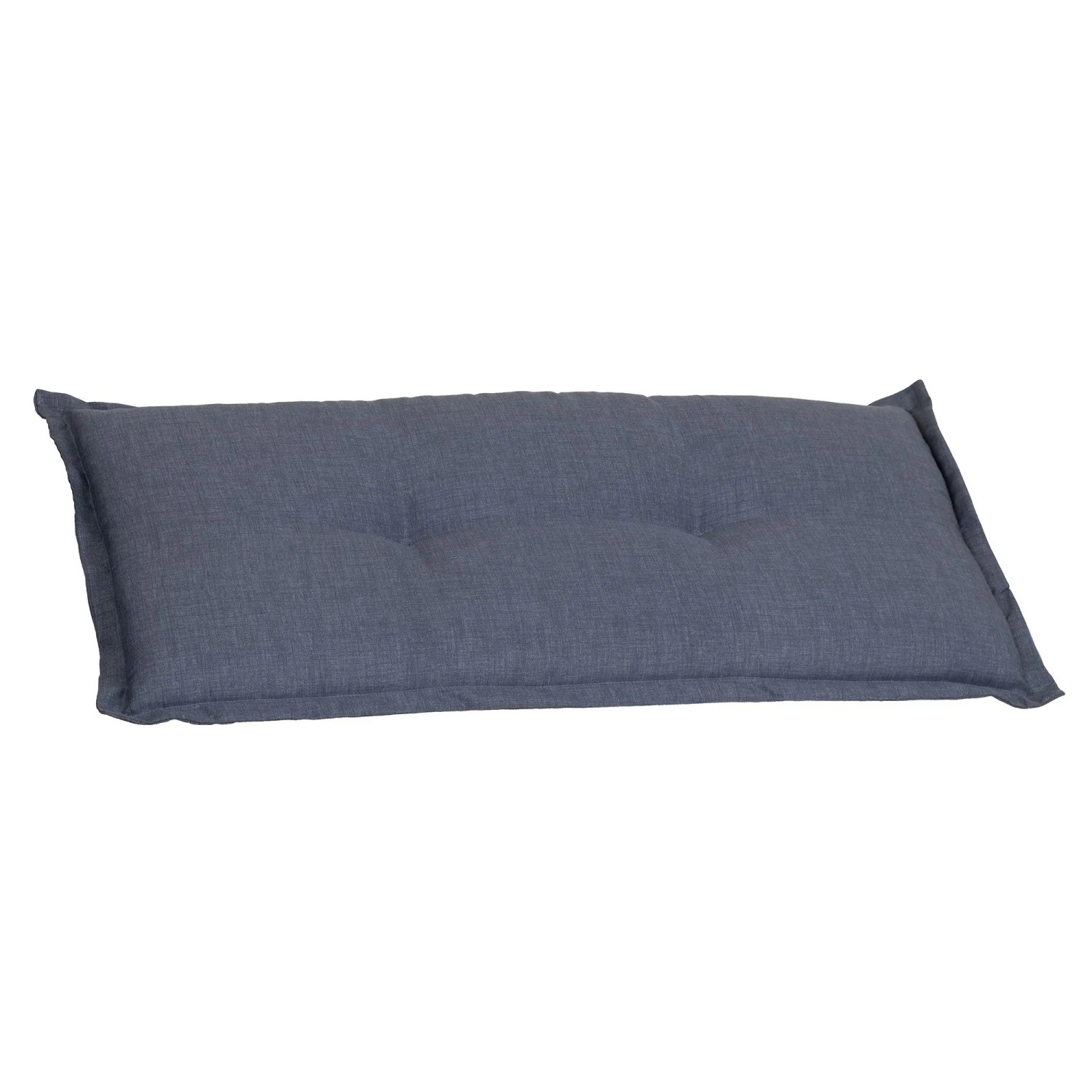 Hellgraues Beo Bankkissen 100x45 cm für 2-Sitzer, mit Struktur und Steppung, für Garten & Innenbereich.