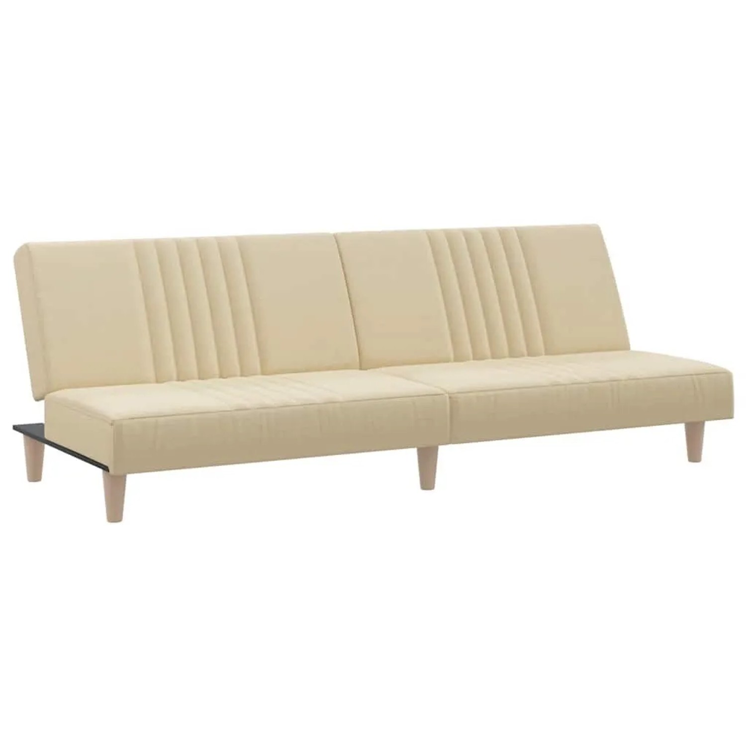 vidaXL Schlafsofa Creme Stoff 351884