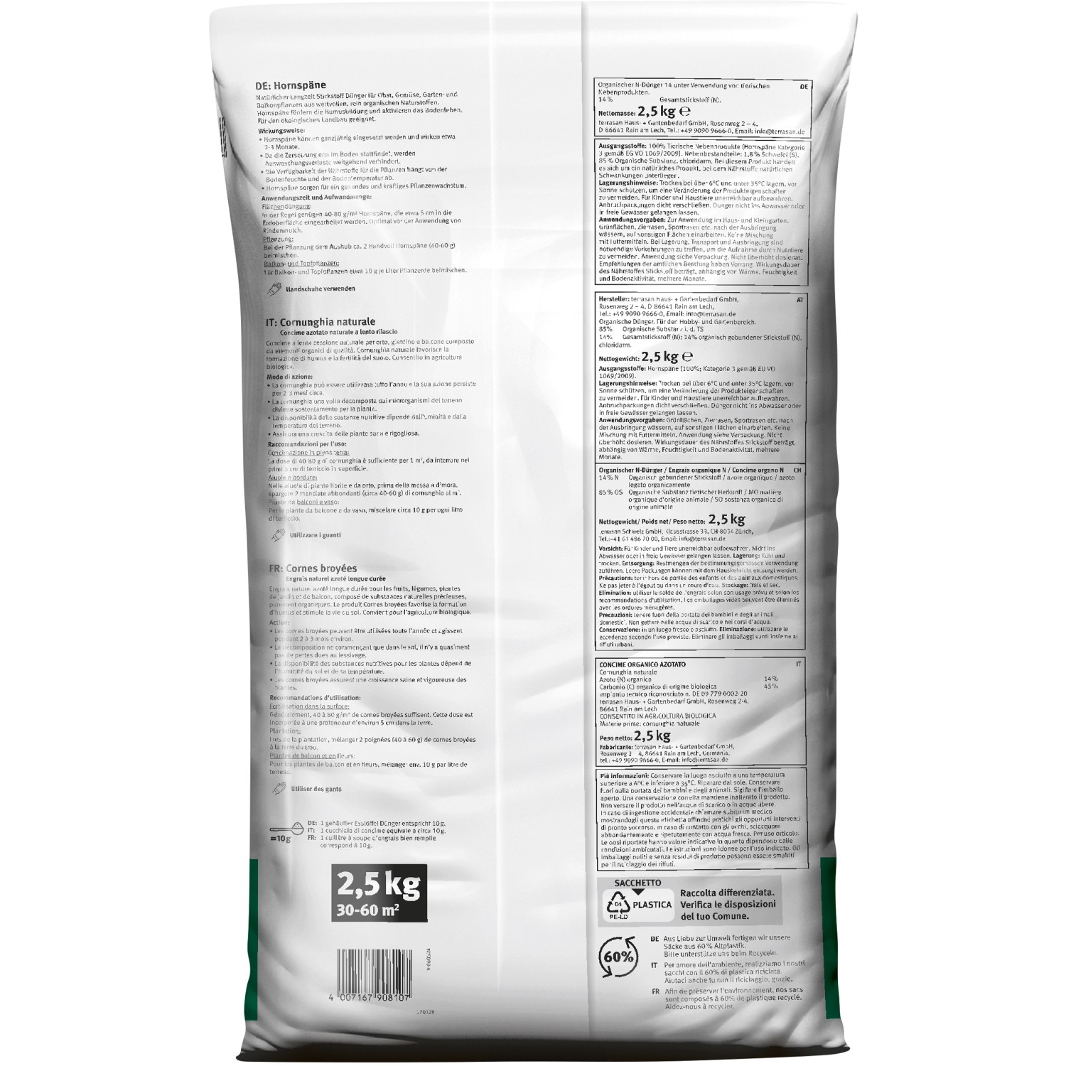 Hornspäne 2,5 kg 3060 m2 kaufen bei OBI