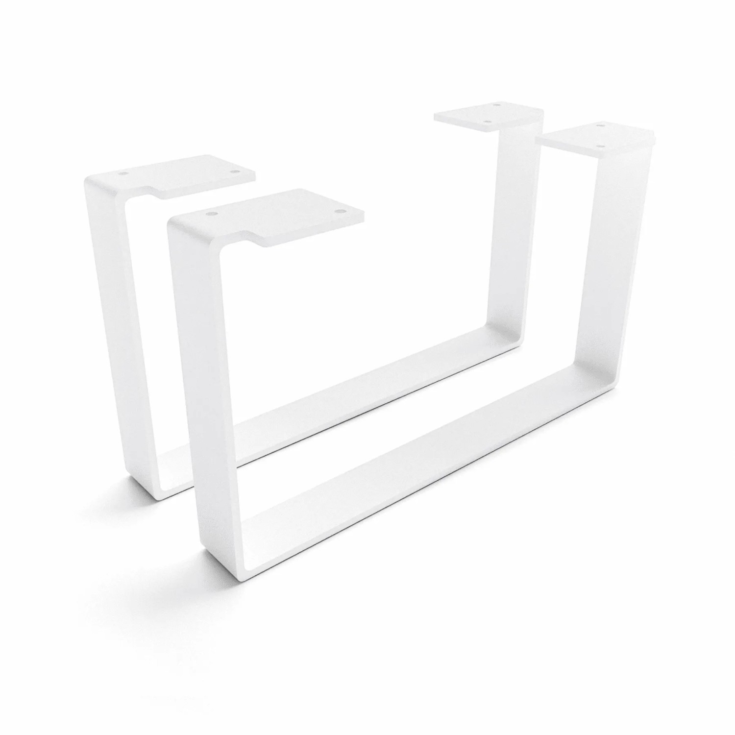 HEVVA Möbelfüße LUXEMBURG 20 cm Hoch 35 cm Tief 2er Set Weiß