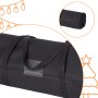 Relaxdays Geschenkpapier Aufbewahrung 2er Set Polyester Schwarz Mit Etikettenfach Reißverschluss 79 cm x 22 cm 0,55 kg_5