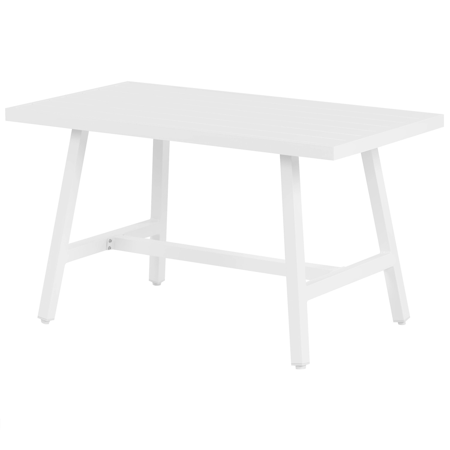 Beliani Gartentisch FRATTE Weiss 120x64x69 günstig online kaufen