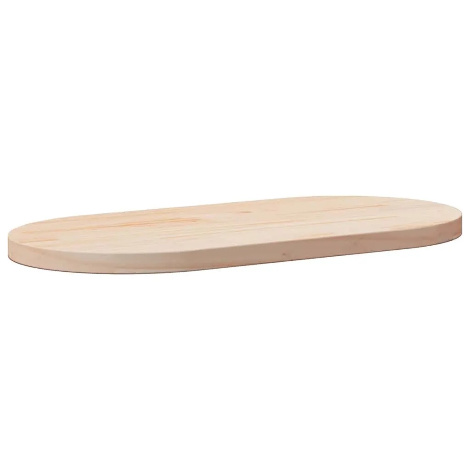 vidaXL Tischplatte 80x40x2,5 cm Massivholz Kiefer Oval 824350