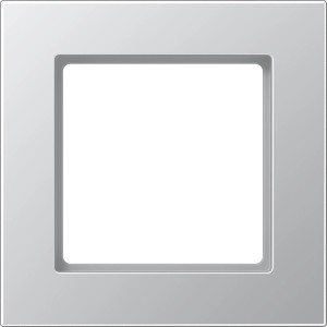 Jung Rahmen 1-fach aus Aluminium für Schalter und Steckdosen.