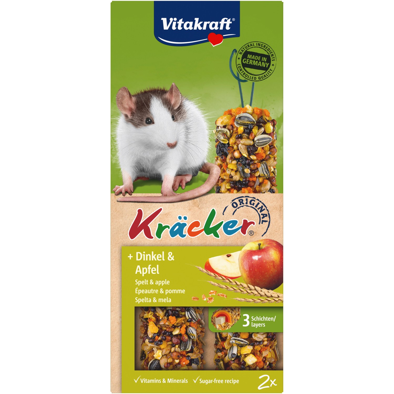 Vitakraft Kräcker® Dinkel und Apfel für Ratten 2 Stück kaufen bei OBI