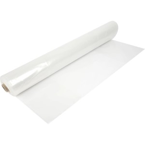 Transparente LUX Baufolie, 3x10m Rolle, zum Abdecken und Schutz bei Bauarbeiten.