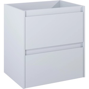 Maximus Waschbeckenunterschrank, steingrau, 60 cm breit, mit zwei Schubladen.