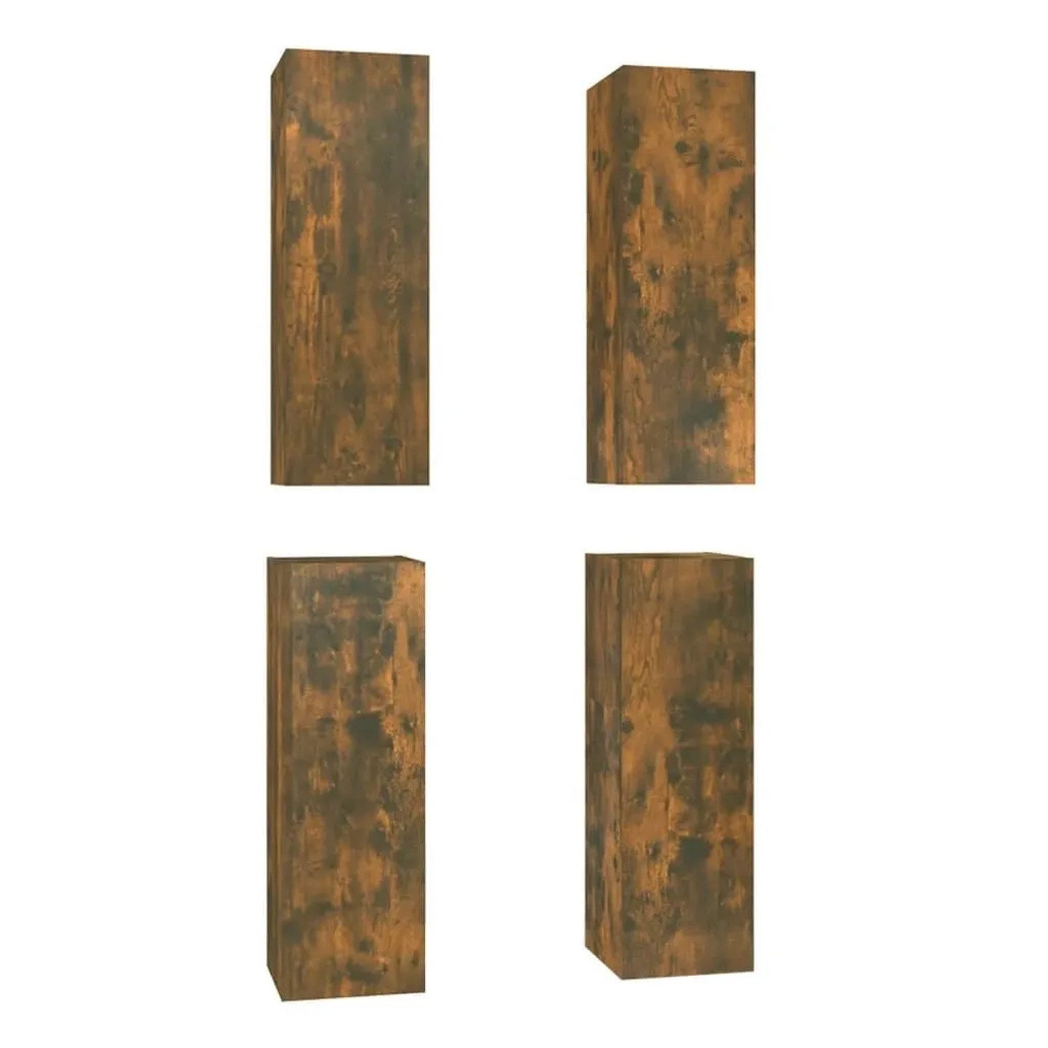vidaXL TV-Schränke 4 Stk Räuchereiche 30,5x30x90 cm Holzwerkstoff 3120329