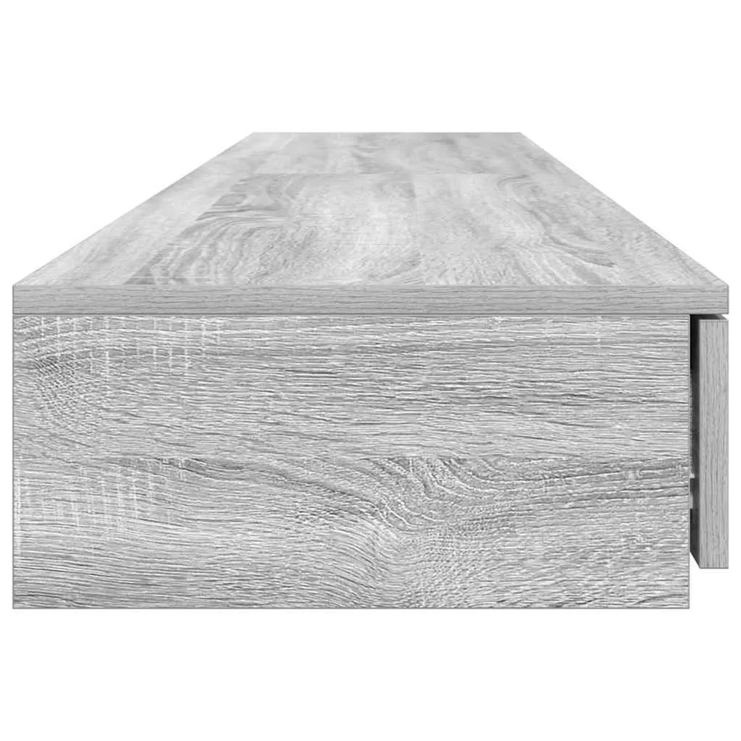 vidaXL Bettschublade, Grau Sonoma, 180 cm breit, aus Holzwerkstoff.