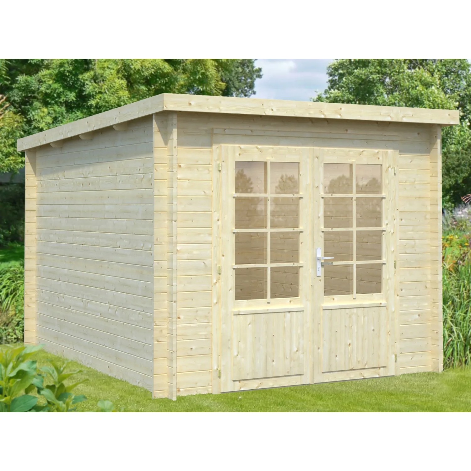 Palmako Holz-Gartenhaus Ella 240 cm x 300 cm