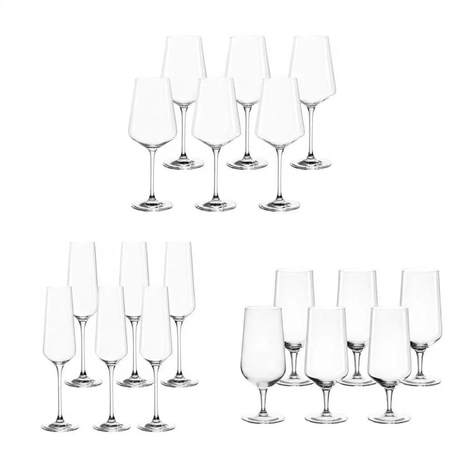 Leonardo Puccini Wein Bier- & Sektgläser 18er Set
