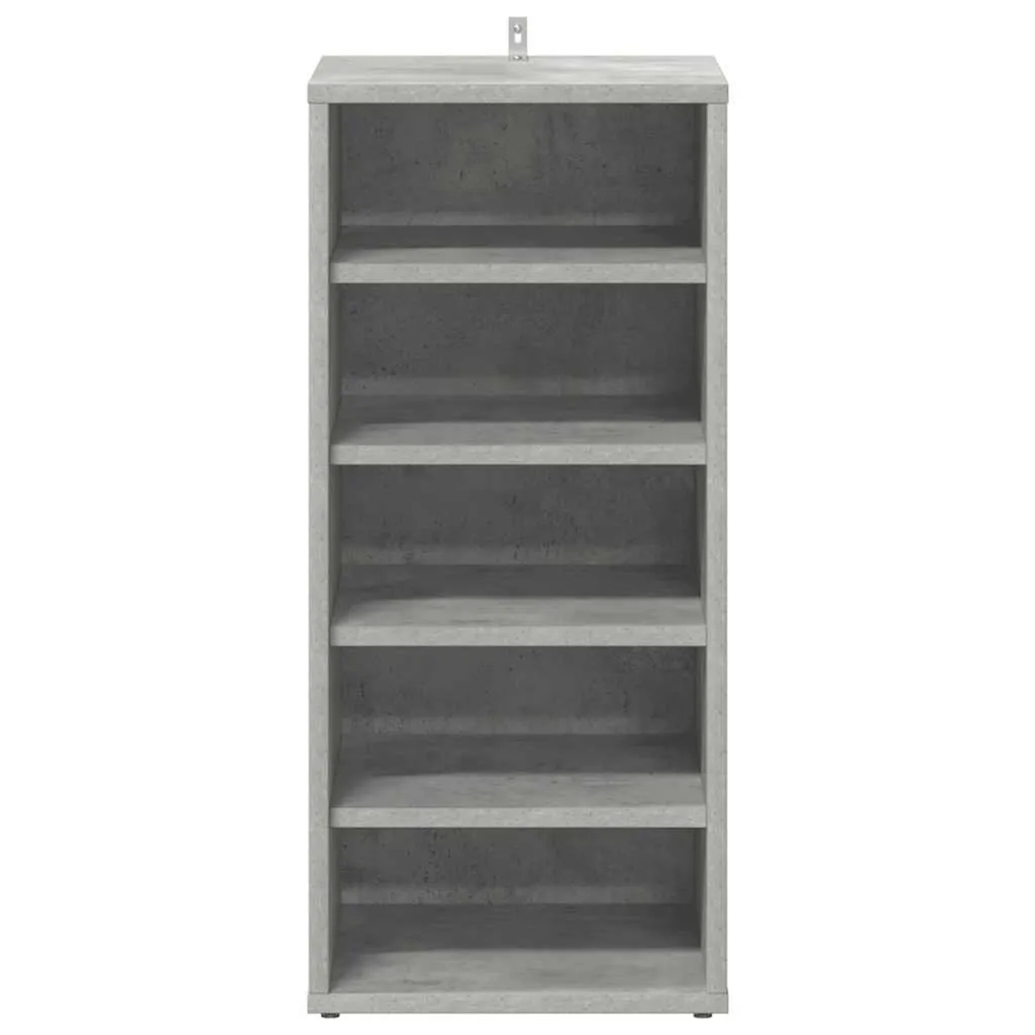 vidaXL Schuhschrank, Betongrau, Holzwerkstoff, mit 5 Fächern. Schuhkommode für Flur oder Schlafzimmer.