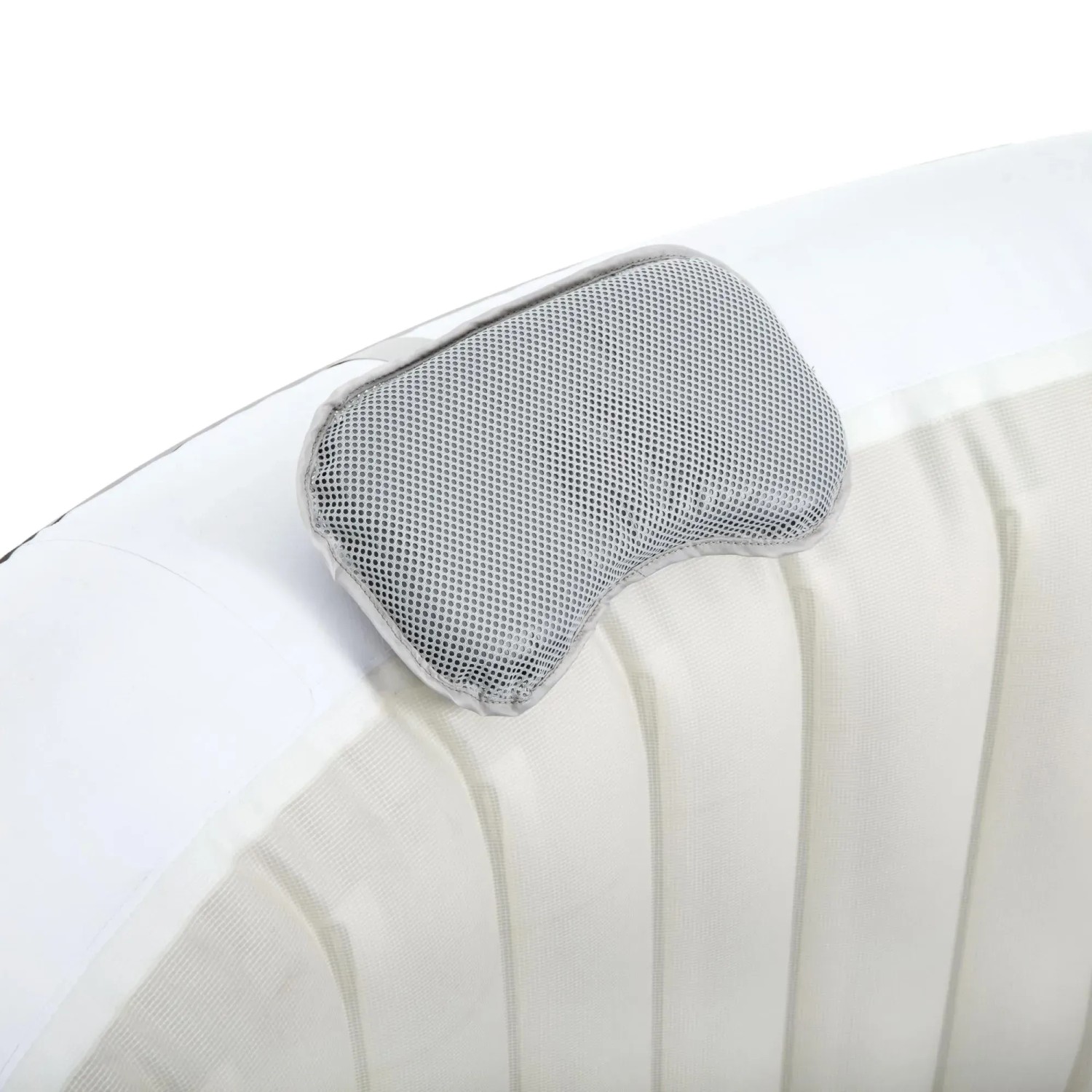 Detailaufnahme: Graues Nackenkissen am Bestway Lay-Z-Spa Hollywood Whirlpool.