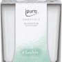 ipuro Duftkerze Essantials Time to Be, 125g, im weißen Keramikgefäß mit Geschenkverpackung.