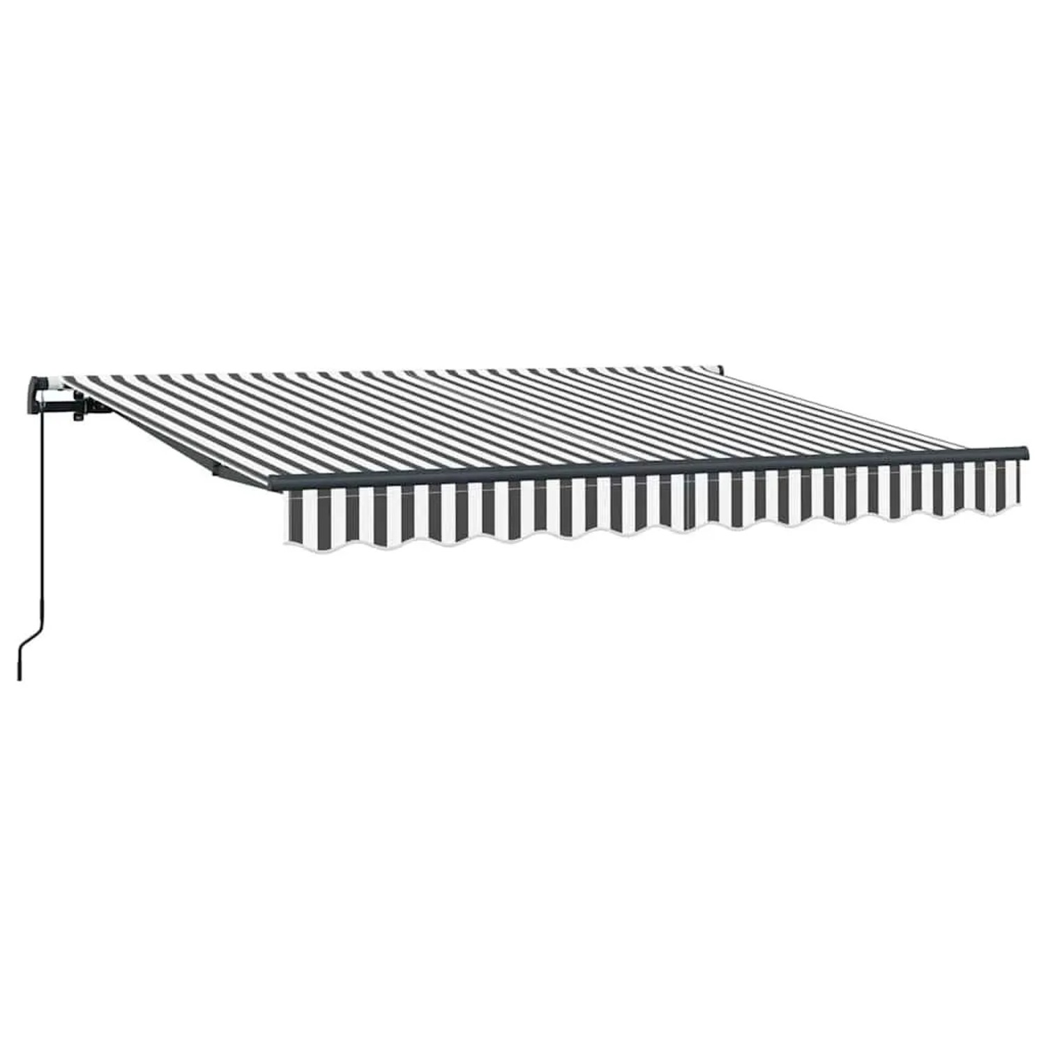 vidaXL Einziehbare Markise Anthrazit 350 x 200 cm Stoff 3329682