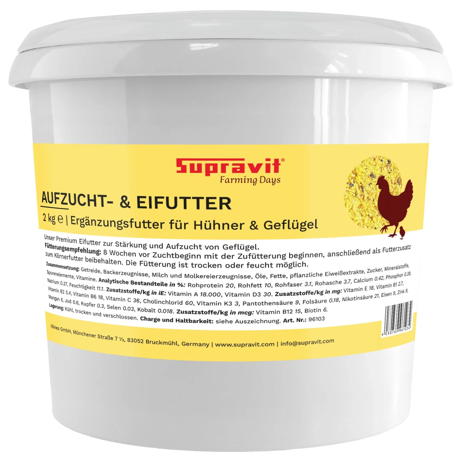 Supravit Aufzuchtfutter und Eifutter für Geflügel