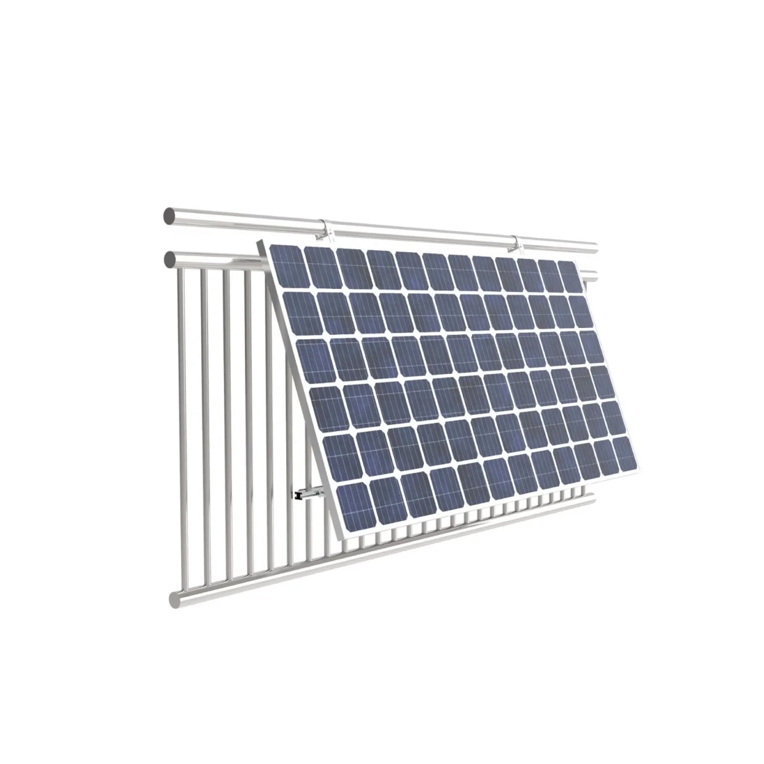 KSENG Balkon Einfache Solarmodul Halterung Verstellbarer Winkel 0–30° Montageset Für Geländer  Vormontiert