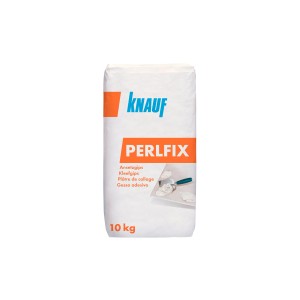 Knauf Perlfix Ansetzgips 10 kg Sack für Gipskartonplatten Montage.