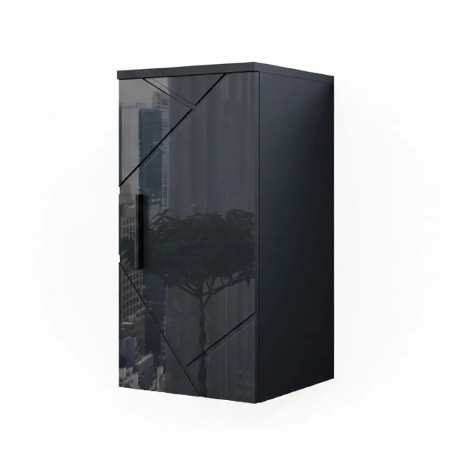 Vicco Badschrank Irma Anthrazit Hochglanz 30 x 59
