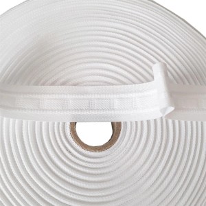 Rolle Bestgoodies Gardinenband, Faltenband 25mm, weiß, 5m für Fenstervorhänge.