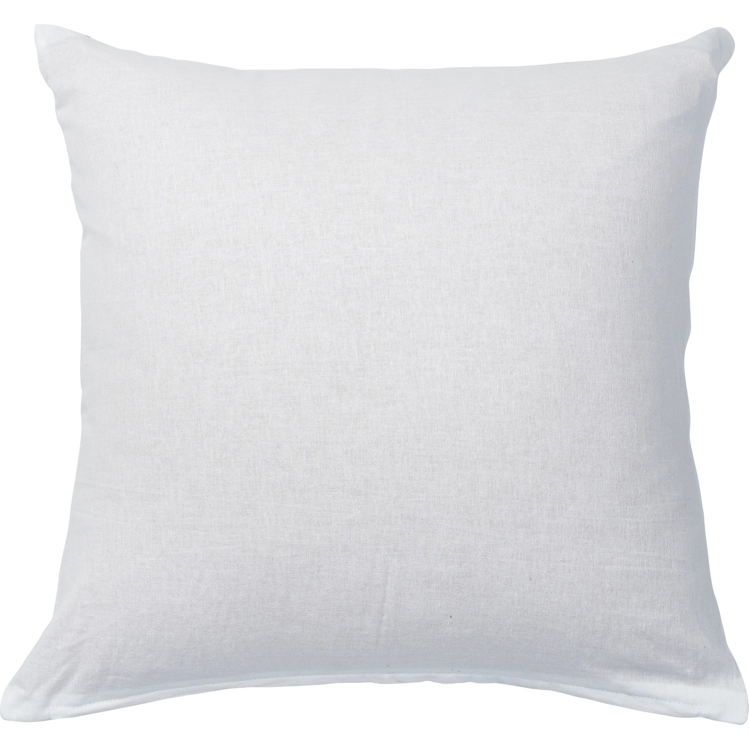 Gefülltes Kissen, 40x40 cm, Blockstreifen Beige. Quadratisches Dekokissen für Wohnräume.