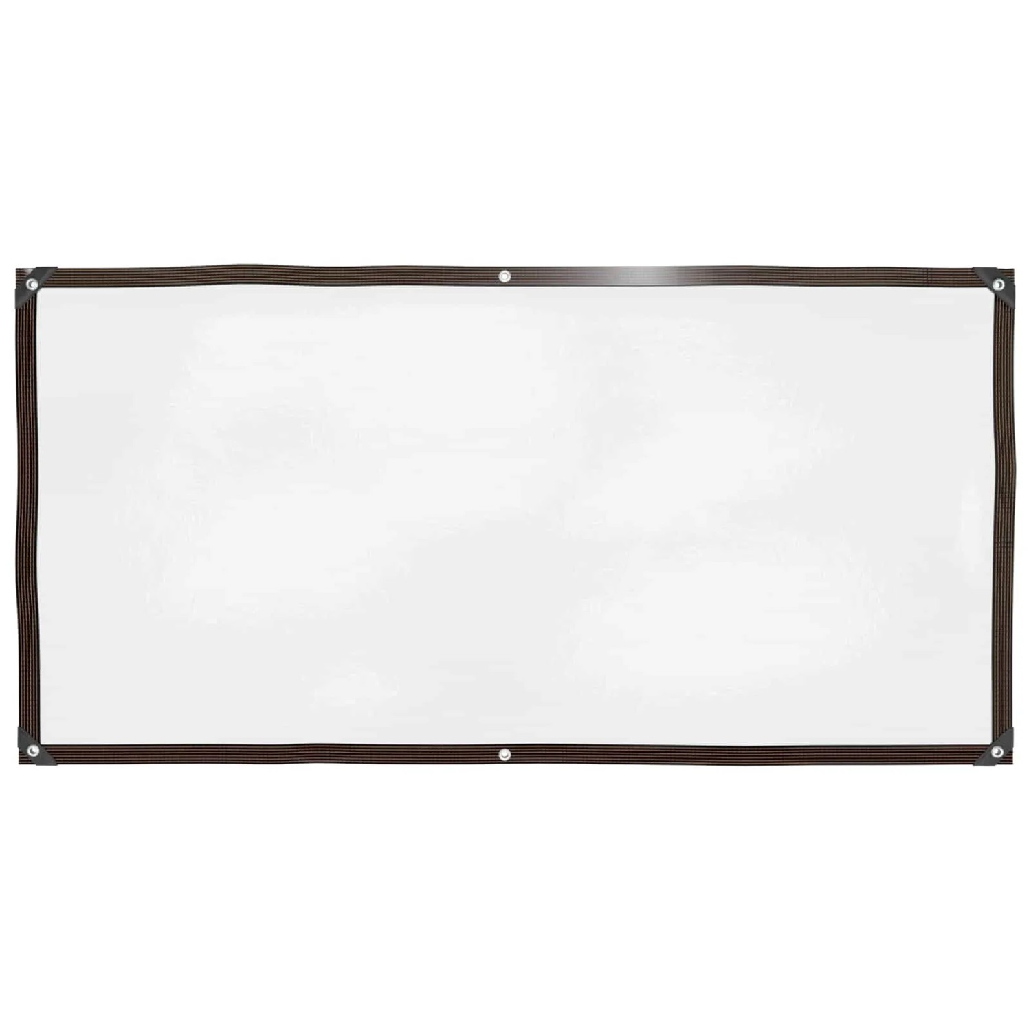 vidaXL Plane mit Ösen Transparent 1 x 2 m Polyethylen 3429307