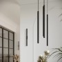 Moderne Sollux Pastelo 2 Pendelleuchte in Schwarz, minimalistisches Design.