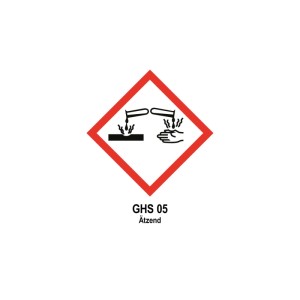 GHS05-Symbol: Ätzwirkung des Planet Spa Metal & Scale Prevention Produkts.