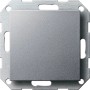 Gira Blindabdeckung System 55 in Aluminium für Schalterprogramme.