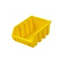 Gelbe PROREGAL Sichtlagerbox aus Polypropylen, 7,5x11,6x16,1 cm, für Aufbewahrungssysteme.