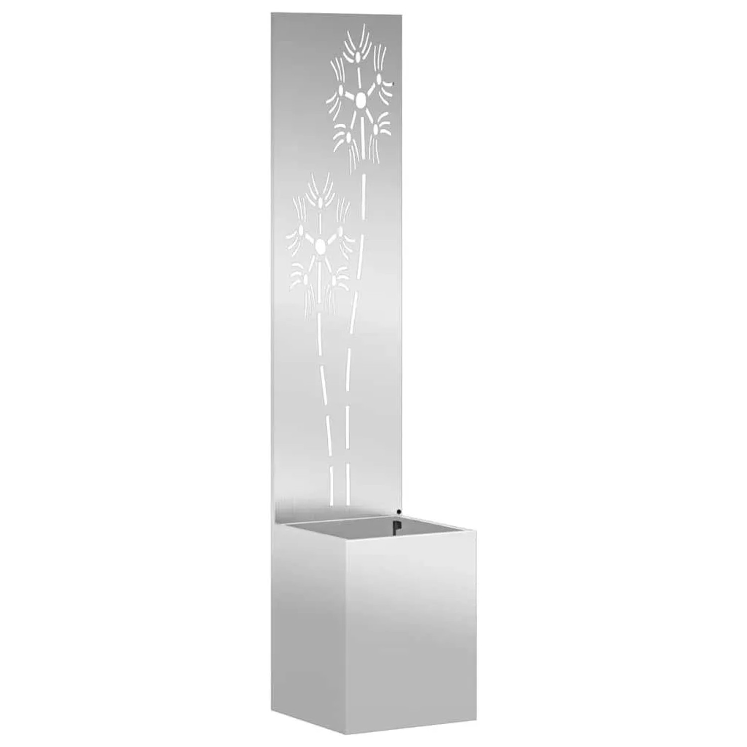 vidaXL Garten Sichtschutz-Leinwand Silber 32 x 140 cm Verzinkter Stahl 876369