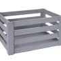 3er Set graue MCW Holzkisten C56 im Shabby Look, ideal zur Aufbewahrung.