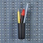 Küpper Systemhalter-Köcher-Set an Lochwand mit Stiften. Werkzeugaufbewahrung für Ordnung in der Werkstatt.