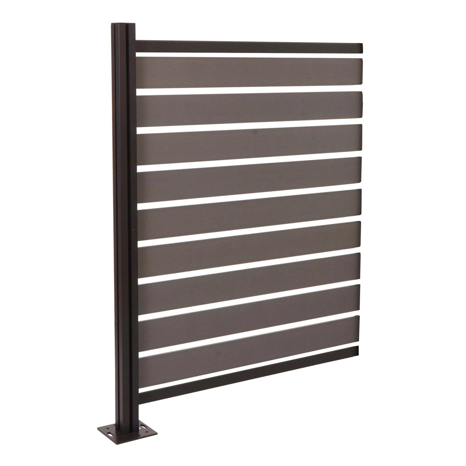 Mcw Alu Mülltonnen-Zaun K57 Grau 130x100x6cm
