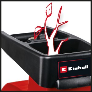 Detailaufnahme des Einhell GC-RS 60 CB Elektro-Leisehäckslers mit Einfülltrichter und Astwerk.