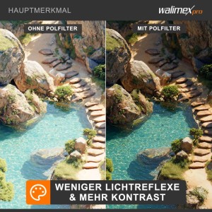 Walimex Pro Polfilter Zirkular 67Mm Polarisationsfilter Schutzhülle Cpl Filter
