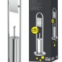 Eisl Stand WC-Set Chrom mit WC-Bürste und Toilettenpapierhalter.