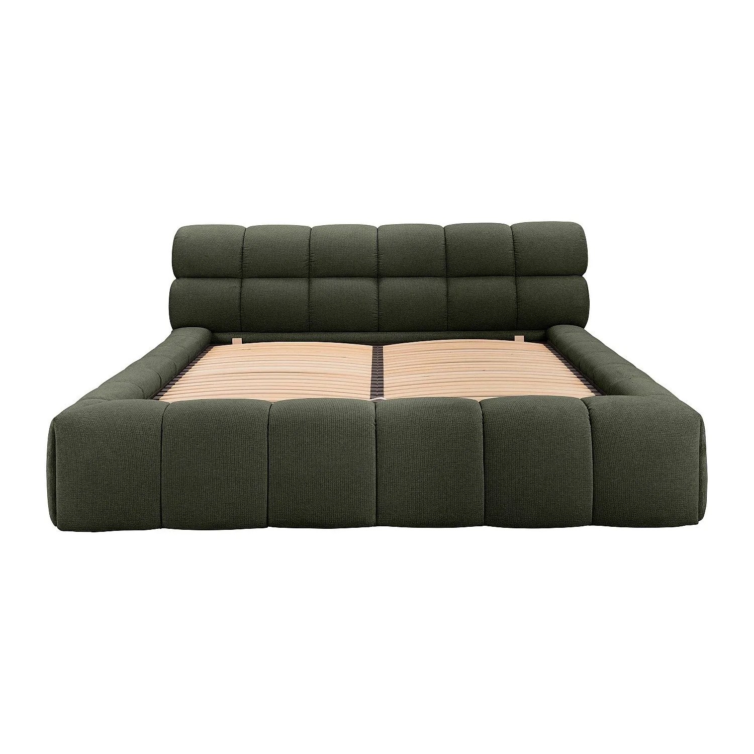 Vente-unique Bett Mit Bettkasten Forvik Grün 224 cm
