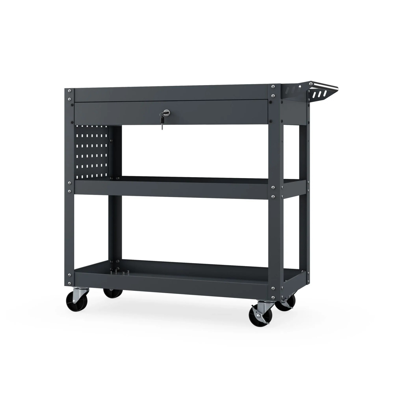 JAN NOWAK Werkstatt-Werkzeugwagen Anthrazit FRED 800 x 800 x 380 mm