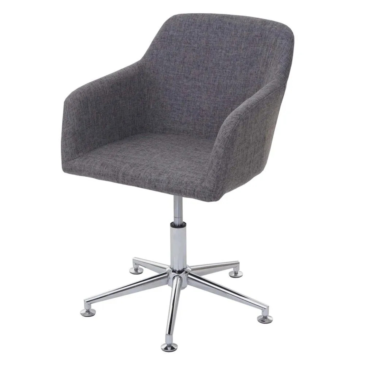 MCW Esszimmerstuhl A74 6er-Set Textil Grau