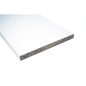 Weißer Regalboden, 100x20x1,6 cm, für Regale und Möbelbau.