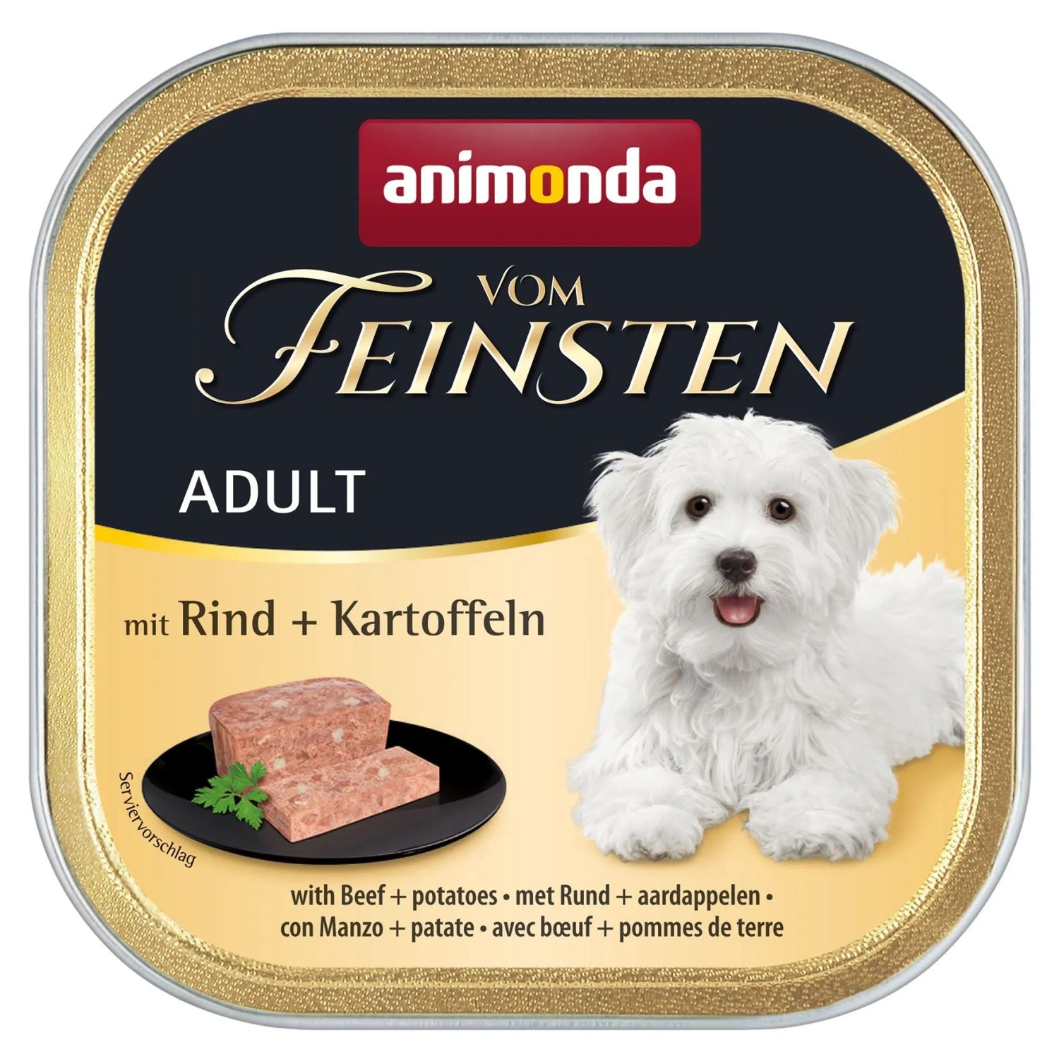 Vom Feinsten Hunde-Nassfutter Adult mit Rind und Kartoffeln 150 g