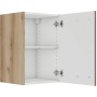 OPTIFIT Bari407 Küchen-Hängeschrank, 40 cm, Rostrot/Wildeiche, mit Tür und Einlegeboden.
